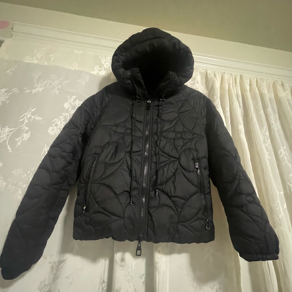 Louis Vuitton Black Quilted Hooded Jacket